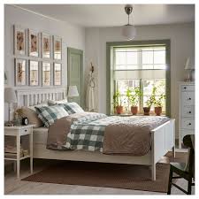 Hemnes White Stain Luroy Bed Frame 180x200 Cm Ikea Hemnes Bed Ikea Hemnes Bed Bed Frame