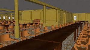 What the most expensive ticket on the titanic bought you. Titanic 2nd Class Dining Room V1 9 3d Warehouse
