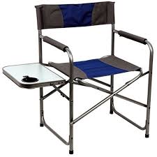 Portal Compact Steel Frame Folding Director S Chair Portable Camping Chair With Side Table Supports 225 Lb Portable Camping Chair Camping Chair Camping Chairs