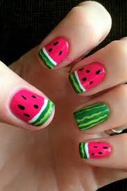 Watermelon Nails Nagel Fur Kinder Bunte Nagel Jugendliche Nagel