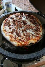Pulled Pork Pizza Big Green Egg Recipes Green Egg Recipes Big Green Egg Grill