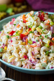 Chicken macaroni salad or macaroni salad is a pasta salad, made with cooked elbow macaroni, prepared. Classic Macaroni Salad Easy Go To Side Dish Cooking Classy