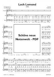 Though the waeful may cease frae their greeting. Loch Lomond Sab Schone Neue Notenwelt Pdf