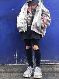 能天気お気楽馬鹿息子 vetementsのma 1を使ったコーディネート wear fashion outfits mens outfits long sleeve shirt men