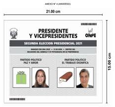 Saber el lugar de sufragio y las medidas de bioseguridad. Elecciones2021 Aprueban Diseno De Cedula De Votacion Res 000458 2020 Jn Onpe Lp