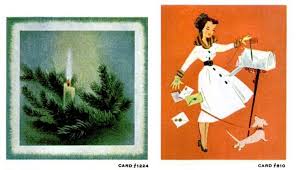 Lot of 67 vintage 1950's christmas cards. Look Back At 100 Mid Century Retro Christmas Cards From The 50s 60s Click Americana