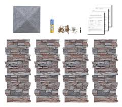 Faux Stone Column Wraps With Easy Install Kit Pole Wrap Post Covers Amazon Com Stone Columns Faux Stone Porch Remodel