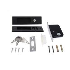 This 36 sliding barn door is more modern than a farmhouse. Lwzh 6 3 Sliding Barn Door Mortise Latch Lock Invisible Recessed Handle Latch With 3 Keys Interior Wood Pocket Door Lock Furniture Hardware Black Hardware Door Hardware Locks Adios Co Il