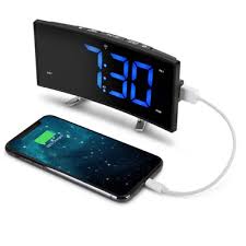 Alarm clocks & clock radios └ clocks └ home décor └ home & garden all categories food & drinks antiques art baby books, magazines business cameras cars, bikes, boats clothing, shoes & accessories coins collectables computers/tablets & networking crafts dolls, bears electronics gift. The Easy Read Curved Atomic Alarm Clock Hammacher Schlemmer