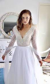 Gracie Bodysuit Wedding Dress By Kate Gubanyi Click The Image Now To Visit Our Store And See M Bridal Bodysuit Wedding Dress Long Sleeve Elegant Bridal Gown