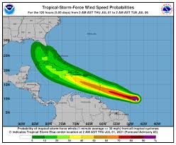 Si sólo se muestra una l, entonces el sistema pronosticado será un remanente de baja presión. Elsa Quinta Tormenta Del Ano En El Atlantico Se Fortalece En El Caribe Z 101 Digital