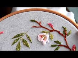 Видео канала diana vingert, ( 69 видео ). Blossom Wreath Hand Embroidery Youtube Hand Embroidery Embroidery Blossom