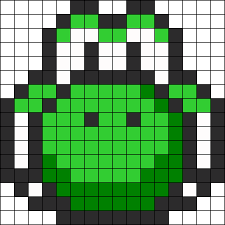 Yoshi Head Kandi Pattern Pixel Art Pattern Perler Bead Art Perler Bead Mario