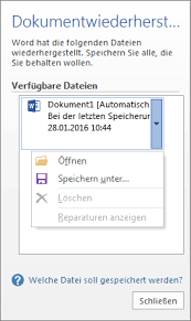 Word dokument wiederherstellen (*.doc, *.docx), so geht´s source : Wiederherstellen Ihrer Word Dateien Und Dokumente Office Support