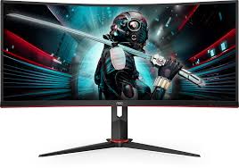 Aoc c27g1 27 inch curved frameless gaming monitor fhd 1080p 1800r va panel 1ms 144hz freesync dp/hdmi/vga height adjustable vesa sculptor mf156lm 15.6 inch fhd 1080p 144hz type c portable computer monitor gaming display screen for smartphone tablet laptop game. 34 Aoc G2 Curved Ultrawide Gaming Monitor At Mighty Ape Nz