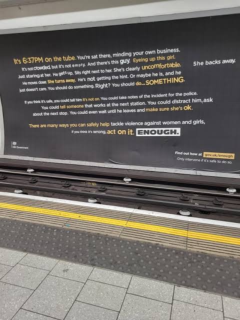 Hopefully doesn't class as political but saw this advert at a tube station  today and thought it was absolutely excellent and fantastic advice👏👏 :  r/CasualUK