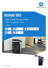 Find everything from driver to manuals of all of our bizhub or accurio products Bizhub 283 Datasheet By Konica Minolta Business Solutions Europe Gmbh Issuu