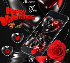 Black and red wallpaper heart. Black Red Love Rose Valentine For Android Apk Download