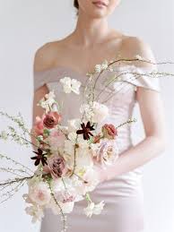 Modern Wedding Bouquets For The Nontraditional Bride Modern Wedding Bouquets Blush Bouquet Wedding Wedding Modern
