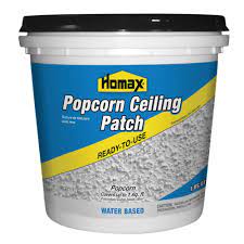 Step up on a ladder so you can comfortable hold the nozzle. Homax 1 Qt Premixed Popcorn Patch 85424 The Home Depot