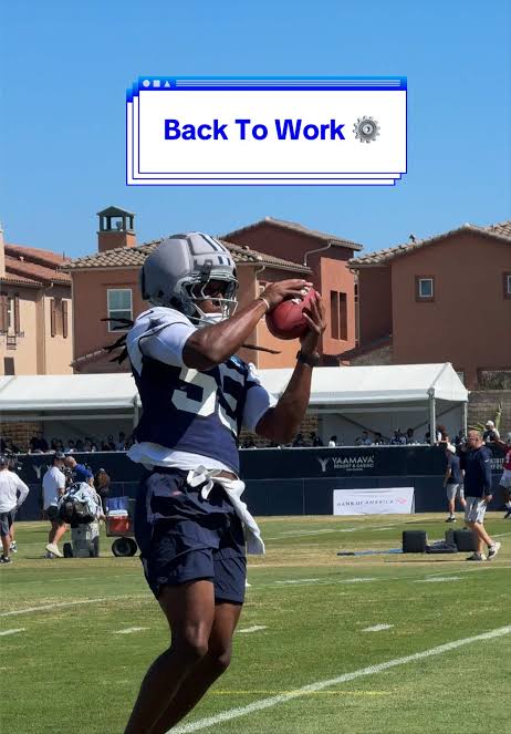 back to the grind on this fine Monday ⚙️ #DallasCowboys #football #practice  #highlights #DakPrescott
