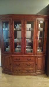 Our large modern shaker china cabinet and hutch doubles as a bookcase with glass doors and drawers. Cherry Wood China Cabinet Nex Tech Classifieds