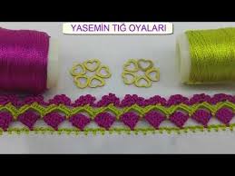 Harika Tig Oyasi Modelleri Tig Oyalari 2019 2018 Youtube Oya Ornekleri Boncuk Tig Tig Isleri