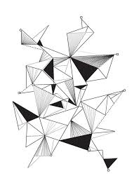 Triangle Composition Par Petitecaps Abstrait Geometrique Noir Blanc Blanc Noir Juniqe Plu Dessin Geometrique Affiche Geometrique Art De Triangle
