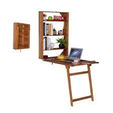Check spelling or type a new query. Facilehome Wall Mounted Folding Desk Multi Function Fold Out Convertible Table With Storage Cabinet For Small Space Home Office Use Brown Buy Online In China At China Desertcart Com Productid 149668543