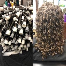 Spiral Perm I Love Doing Perms Because I Can Keep The Hair And Curls Looking Healthy And Natural Th Long Hair Perm Spiral Perm Long Hair Perm For Thin Hair