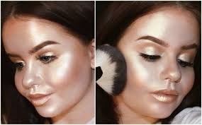 Replacing Your Entire Makeup Routine With Nothing But Highlighter Highlighter Makeup Highlighter Full Face Makeup Tutorial