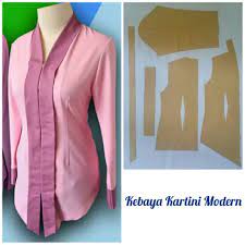 24 model kebaya brokat modern pesta pernikahan populer tahun 2020 kalian bisa po baju kebaya ini di instagram. Pola Instan Kebaya Kartini Modern Shopee Indonesia