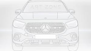 How To Draw Mercedes Benz Gla 2021 Illustrator Mercedes Benz Gla Mercedes Benz Mercedes