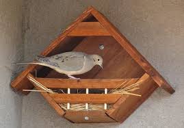 Wood is the recommended material to use for construction. Dove Nesting Nook Bird House Kits Bird House Bird House Feeder