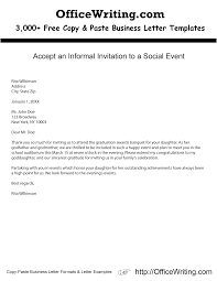 Accept An Informal Invitation To A Social Event We Have Over 2000 Free Letter Templates At Http O Business Letter Template Letter Templates Business Letter