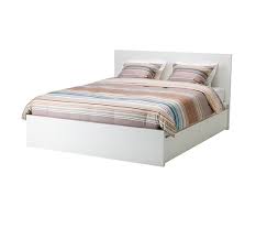 malm high bed frame 4 storage boxes white stained oak veneer luroy queen ikea in 2021 malm bed malm bed frame high bed frame