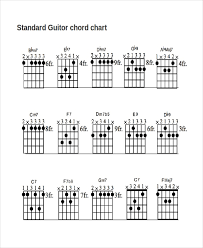 13 guitar chord chart templates freesample example