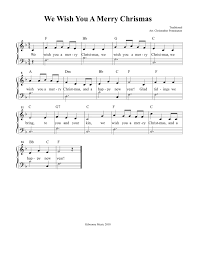 We Wish You A Merry Christmas ноты для гитары We Wish You A Merry Christmas Sheet Music And Song For Kids Christmas Sheet Music Sheet Music Piano Music