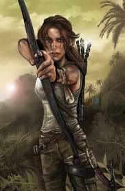Lara croft is, in many ways, a female version of indiana jones. Tomb Raider Lara Croft Adventure Woman Game Character Archaeologist Tomb Raider Anime Estatua De
