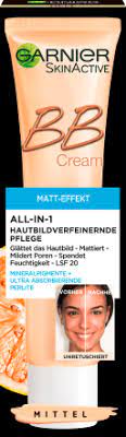 I'm old and this cream leaves my skin looking fresh, dewy and young. Garnier Skin Active Getonte Tagescreme Bb Matt Effekt Mittel Bis Dunkel 40 Ml Dauerhaft Gunstig Online Kaufen Dm De