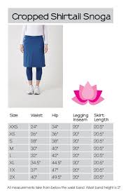 Size Chart The Collection Sports Skirts Size Chart
