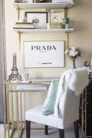 Glamorous Gold And Glass Home Decor Home Office Decor Ikea Desk Hack
