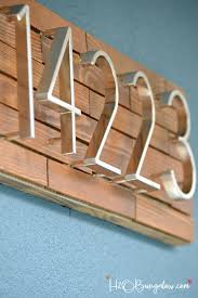 Weight= 3.5 lbs numbers and accent pieces are available in bone white and soapstone. Diy Horizontal Wood Slat Address Plaque Tutorial H2obungalow