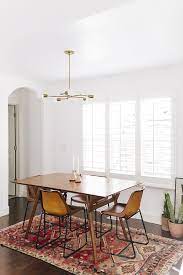 Living With Kids Becky Kimball Design Mom Minimalist Dining Room Mid Century Dining Room Dining Room Small