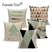 Ricevilo entro sabato 8 maggio. Customable Cuscino Cuscino Geometrica Federe Decorare Di Alta Quailty Verde Moderno Divano Fodere Per Cuscini Per Soggiorno Tessili Per La Casa