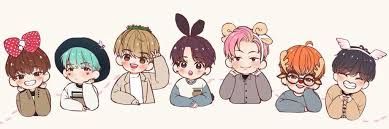 Kết quả hình ảnh cho hình ảnh bts chibi