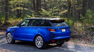 2015 Range Rover Sport Svr Us Spec Estoril Blue Rear Hd Wallpaper 88