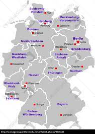 Tyskland är ett land i västeuropa. Germany Map Royalty Free Image 4646346 Panthermedia Stock Agency