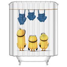 Beautiful Decorative Minion Shower Curtain Kids Shower Curtain Bathroom Curtain Set Plastic Shower Curtain