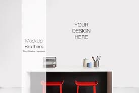 Kitchen Mockup Mock Up 18 Frame Layout Your Design Design
